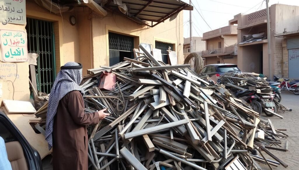 صورة لالحديد في حي الأندلس بالرياض