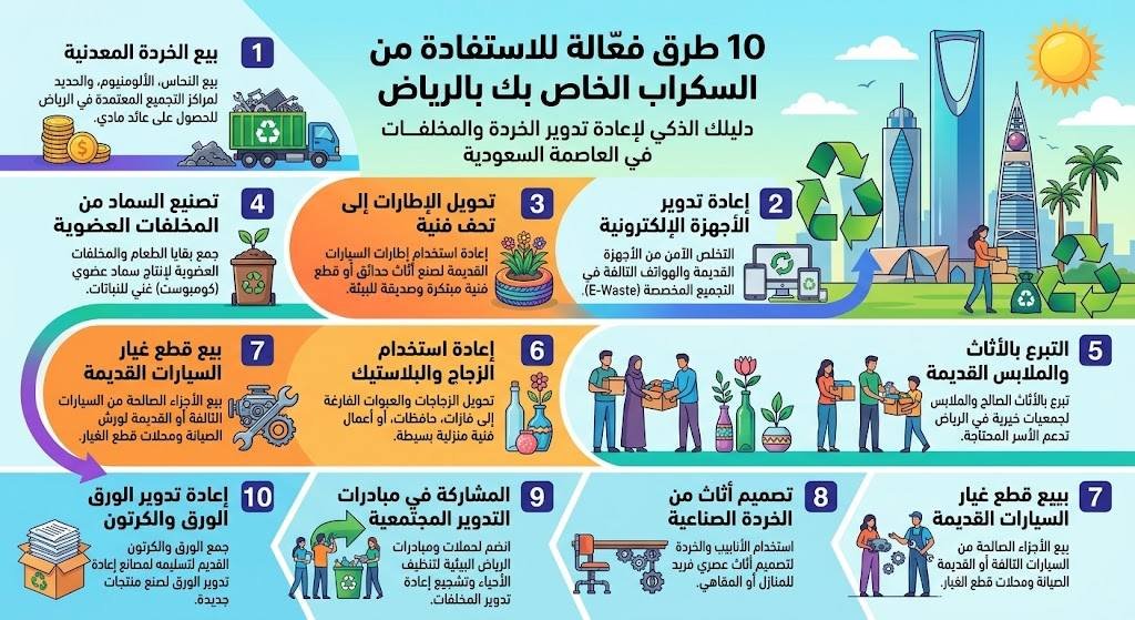 10 طرق فعّالة للاستفادة من السكراب الخاص بك بالرياض