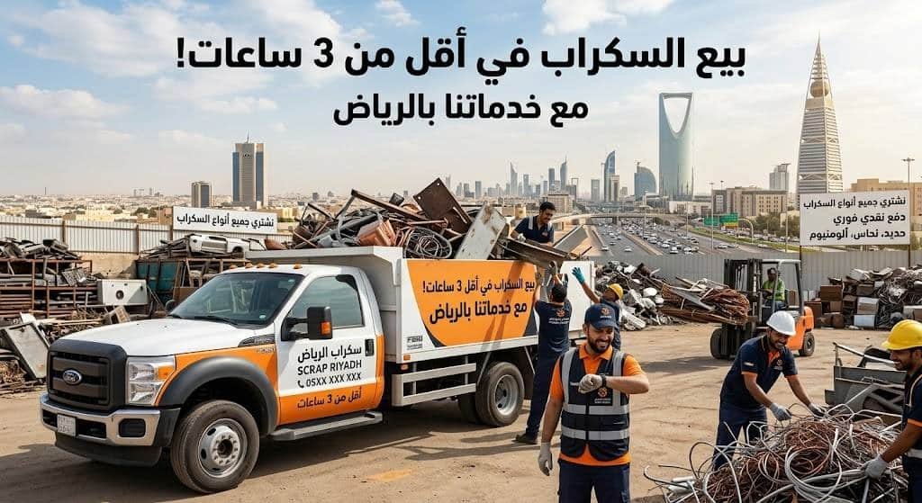 بيع السكراب في أقل من 3 ساعات مع خدماتنا بالرياض