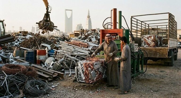 فريق عمل محترف يقوم بتقييم ونقل السكراب والخردة المعدنية بدقة وأمان باستخدام أحدث المعدات ضمن خدمات شراء سكراب حي المعيزليه لضمان تقديم أفضل الأسعار وراحة العملاء.